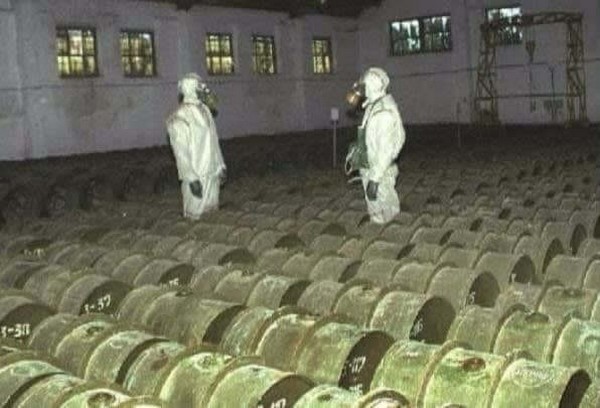 Rusya’nın kimyasal silah deposundan bir fotoğraf