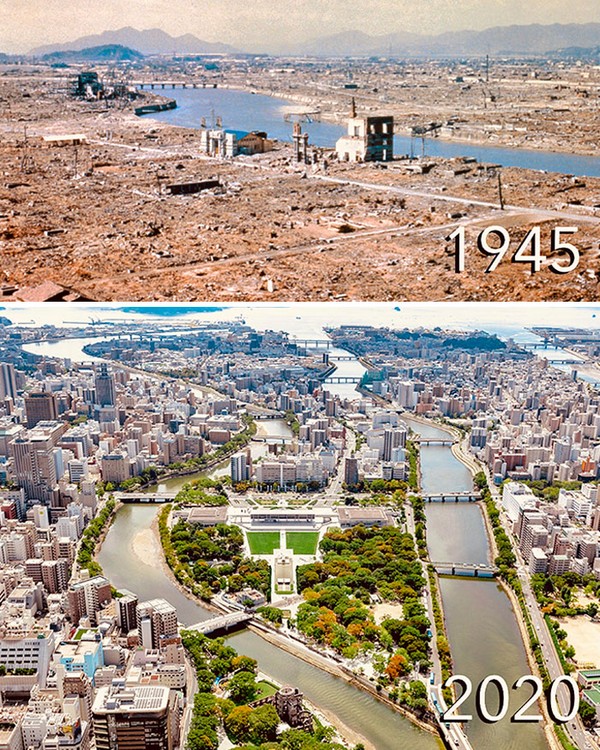 Hiroshima’nın bu iki fotoğrafı insanın aklını uçuruyor, sizce de öyle değil mi?