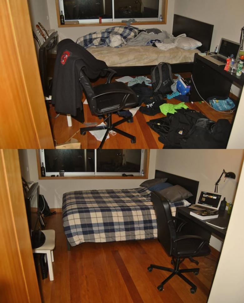 2. Üniversite öğrencisinin ayda yılda bir odasını temizledikten sonra çektiği hatıra fotoğrafı :)