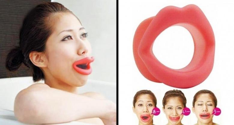 1. Japonlar, dolgun dudaklar isteyenler için enteresan bir tasarım ortaya çıkardılar.