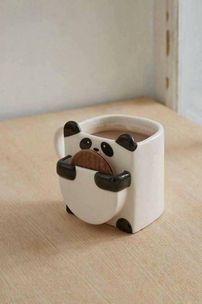 Panda şeklinde şirin bardak