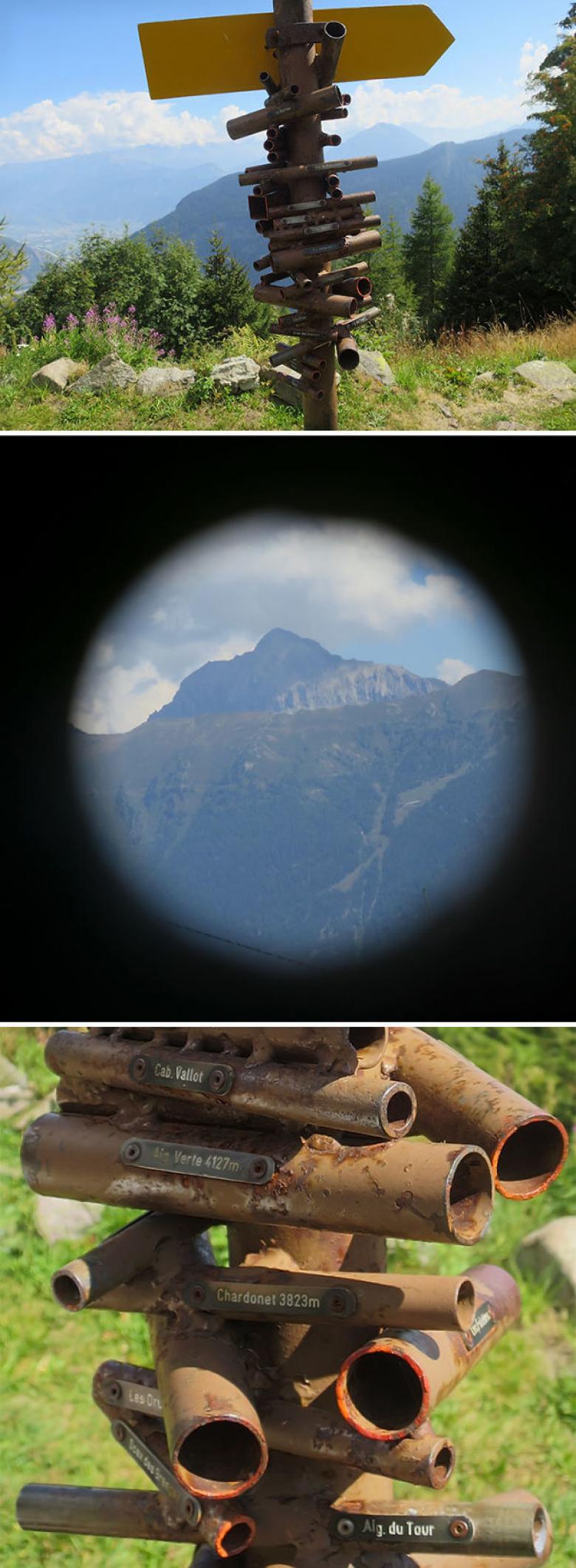 3. İsviçre'de dağları gösteren özel dürbünler