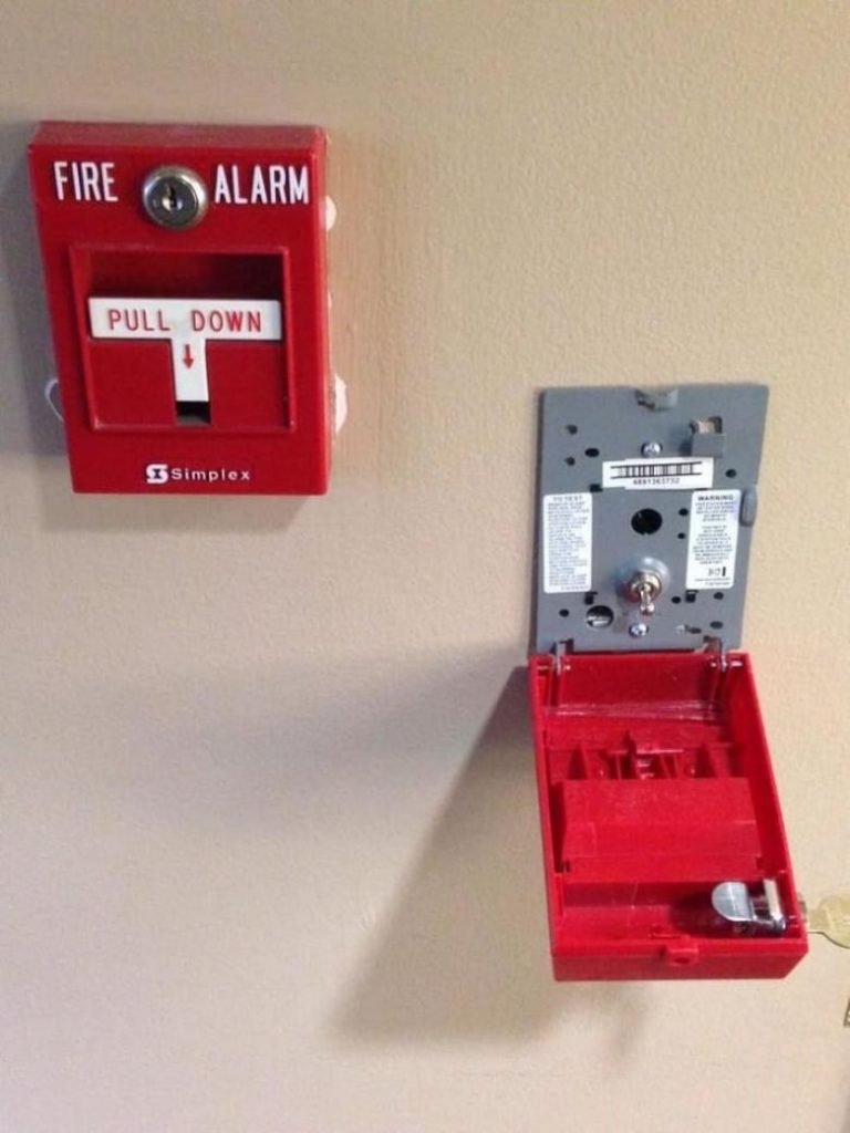 2. Yangın alarmının iç tarafı