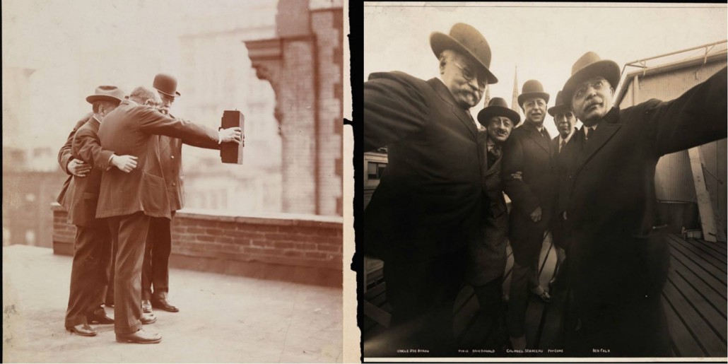 7. Selfie çeken adamlar, 1920.