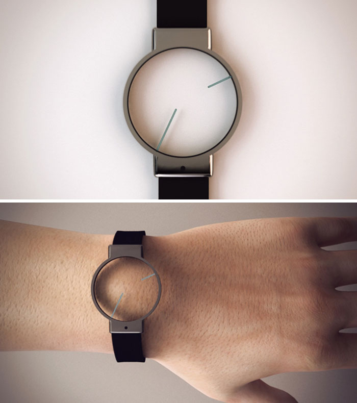 5. Minimalist bir saat tasarımı...