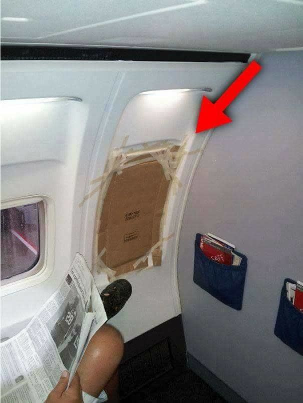 12. Uçağın bütün güvenliğini sağlamak için pencere sorununa bundan daha iyi bir çözüm olamazdı.